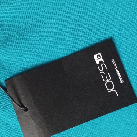 Joe's Jeans Turquoise Cotton Tee NEW- Sz. Med - Picture 5 of 9
